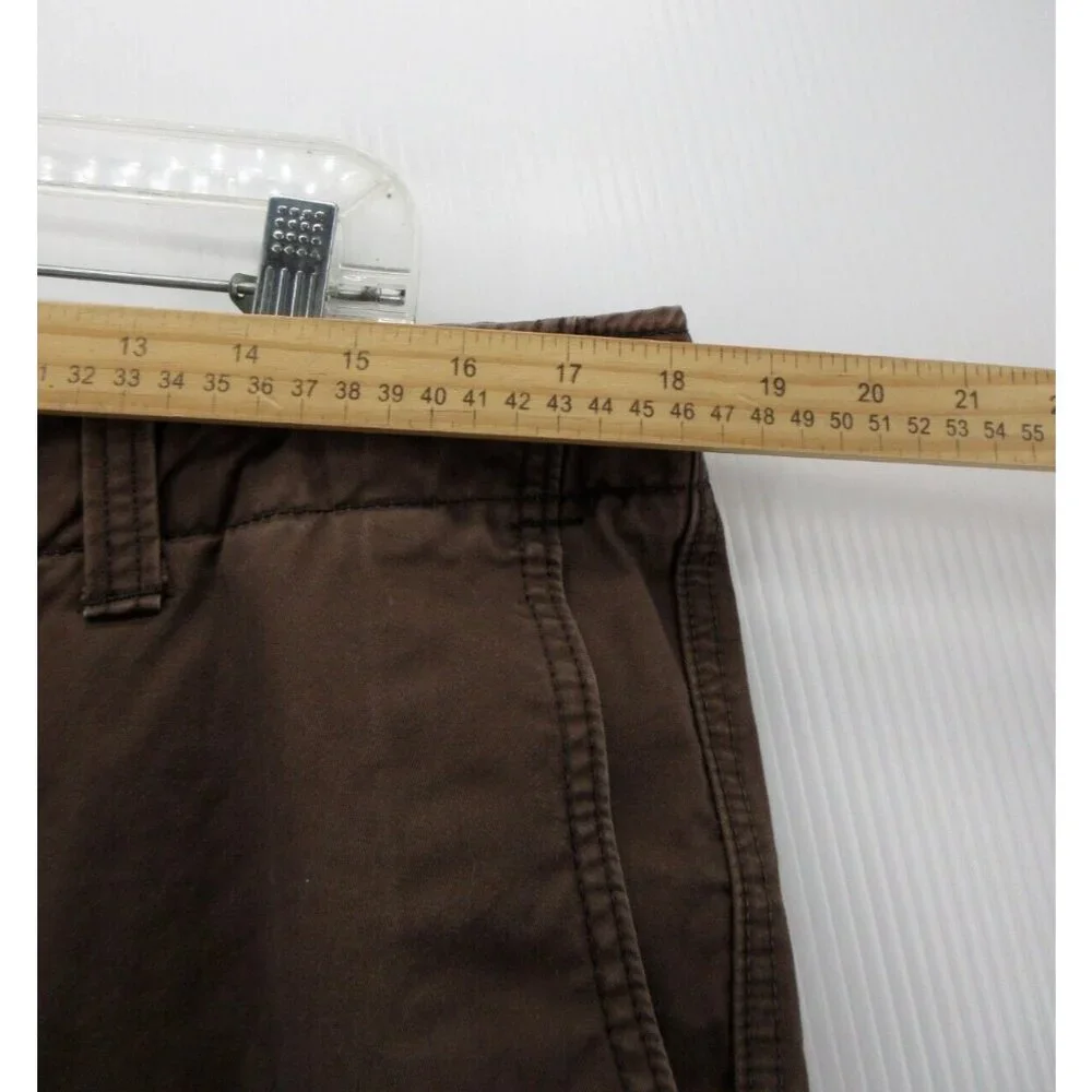 VINTAGE Hollister Shorts 34 Chino Khakis Button Fly Surfer Y2K Baggy *